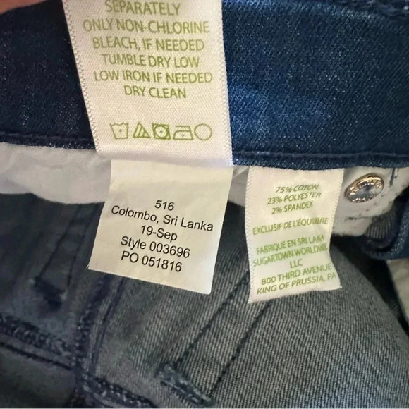 Lilly Pulitzer Braided Trim Denim Jeans Crop Bootcut Dark Wash Size 2 - Picture 8 of 13